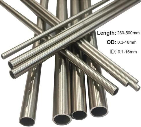 304 Stainless Steel Round Capillary Straight Tube 4x2mm 8x6mm 13x11mm 14x12mm 10x8mm 16x14mm18x16mm 250mm/500mm Long(250mm,OD 13 x ID 11mm 1pcs) in Saudi Arabia