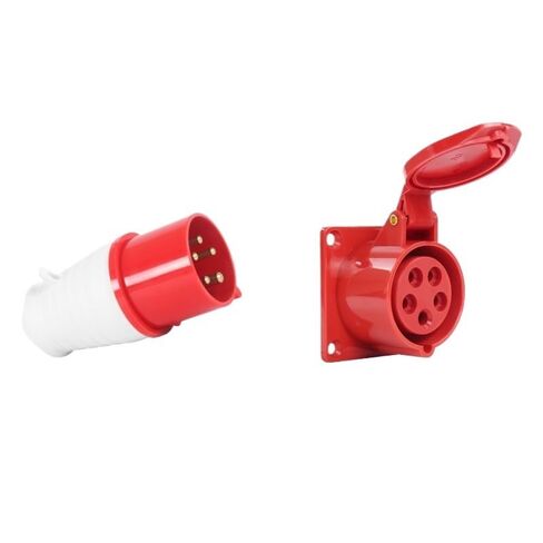 Waterproof 5-core 16A/32A Industrial Plug Aviation Socket Connector Set Explosion-Proof Three-Phase Power(32A Connector) in Saudi Arabia