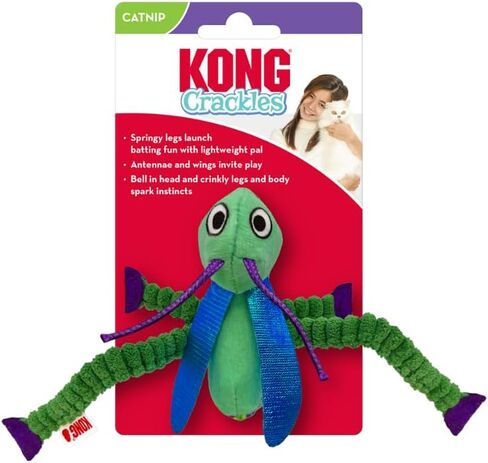 KONG Crackles Grasshopper Cat Toy with Catnip in Saudi Arabia