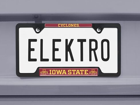 Iowa State Cyclones Black License Plate Frame in Saudi Arabia