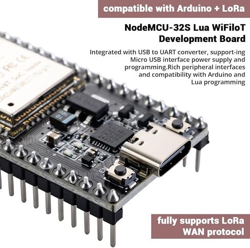 KEAcvise 6-Pack ESP32 Development Board, Compatible with DevKitC-32 Module - Dual-Core WiFi + Bluetooth with Type-C, 38-Pin GPIO for Arduino IDE, IoT, Smart Home in Saudi Arabia