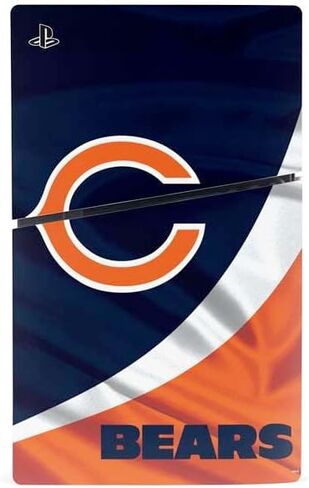 غلاف Skinit المخصص للألعاب متوافق مع وحدة التحكم PS5 Slim Digital Edition - تصميم مرخص رسميًا من NFL Chicago Bears in Kuwait