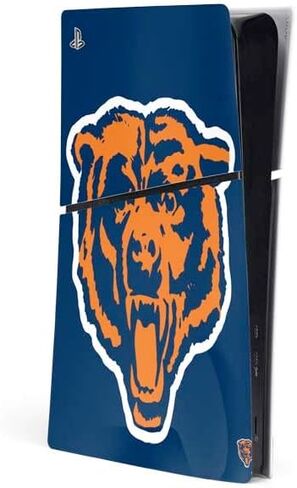 غلاف Skinit المخصص للألعاب متوافق مع وحدة التحكم PS5 Slim Digital Edition - تصميم مرخص رسميًا من NFL Chicago Bears in Kuwait