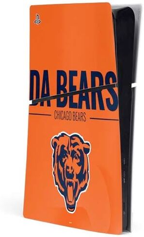 غلاف Skinit المخصص للألعاب متوافق مع وحدة التحكم PS5 Slim Digital Edition - تصميم مرخص رسميًا من NFL Chicago Bears in Kuwait