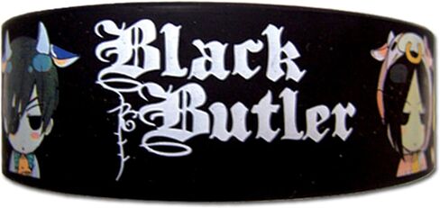 Black Butler - Sebastian Michaelis and Ciel Phantomhive Cow PVC Wristband in Saudi Arabia