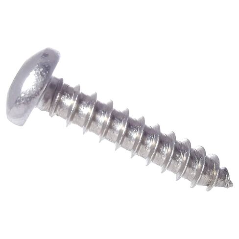 #4 x 3/8" Pan Head Sheet Metal Screws, Full Thread, Square Drive, Stainless Steel 18-8, Bright Finish, Self-Tapping, Quantity 100 Pieces by Fastenere in Saudi Arabia