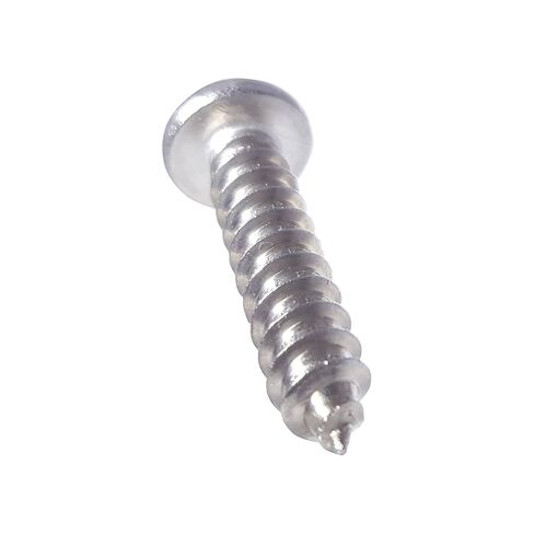 #4 x 3/8" Pan Head Sheet Metal Screws, Full Thread, Square Drive, Stainless Steel 18-8, Bright Finish, Self-Tapping, Quantity 100 Pieces by Fastenere in Saudi Arabia