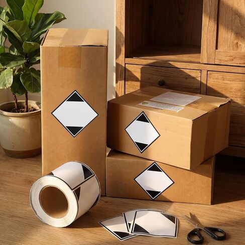 FunooFuno 500 Pcs Limited Quantity Exception Labels - 4 x 4 Inch Diamond Limited Quantity Stickers Labels for Shipping Dangerous Materials, Hazardous Goods, or Hazmat Packing in Kuwait