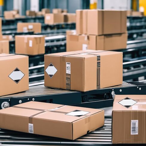 FunooFuno 500 Pcs Limited Quantity Exception Labels - 4 x 4 Inch Diamond Limited Quantity Stickers Labels for Shipping Dangerous Materials, Hazardous Goods, or Hazmat Packing in Kuwait