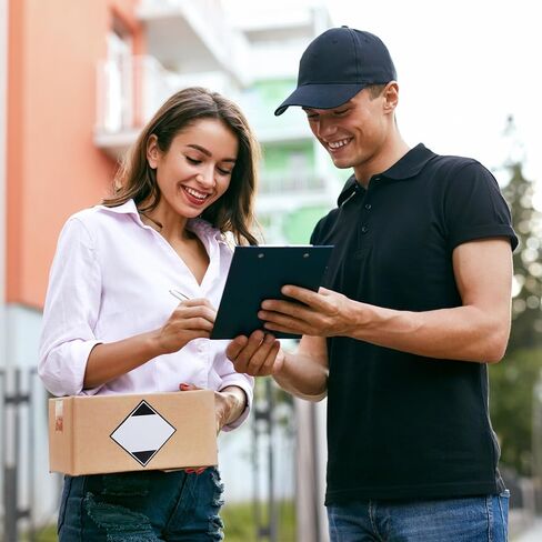 FunooFuno 500 Pcs Limited Quantity Exception Labels - 4 x 4 Inch Diamond Limited Quantity Stickers Labels for Shipping Dangerous Materials, Hazardous Goods, or Hazmat Packing in Kuwait