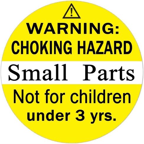 Choking Warning Labels,1.5 inch Warning Choking Hazard Small Parts Not for Children Under 3 Years Stickers Adhesive Labels for Packing Shipping(500 Pcs) in Saudi Arabia