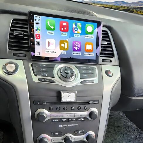 4+64GB Android 13 Car Stereo Radio for Nissan Murano Z51 2008-2014 ، 9 بوصة شاشة تعمل باللمس اللاسلكي Carplay Android Auto Double Din Radio Play GPS Mavigation 1024 * 600 Wifi in Kuwait