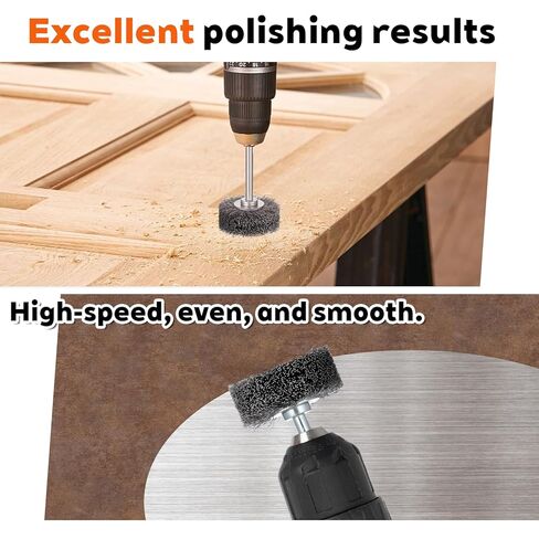 4 Pack 2 Inch Wire Wheel Brush for Dril, Heavy Duty Wire Brushes for Rust Corrosion Paint Removal, Removal Paint Rust & Corrosion, Carbon Steel Wool, 1/4in Shank Drill Rotary Attachment, 20000RPM in Saudi Arabia