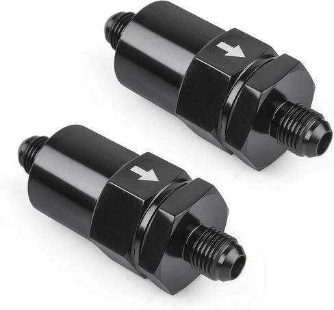 3/8 "مرشح الوقود المضمّن ببليه 30 ميكرون من الألومنيوم الأسود 2pcs in Kuwait