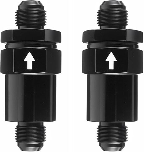 3/8 "مرشح الوقود المضمّن ببليه 30 ميكرون من الألومنيوم الأسود 2pcs in Saudi Arabia