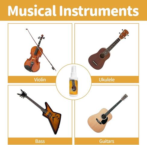 Guitar Lemon Oil, 2.02 Oz Guitar Polish Oil, String-Cleaner, Effective Remove Dirt, Grease, and Debris From Musical Instruments in Saudi Arabia