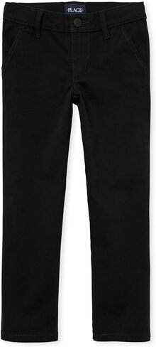 The Children's Place Big Girls Skinny Uniform Pant, Black, 14 in Saudi Arabia