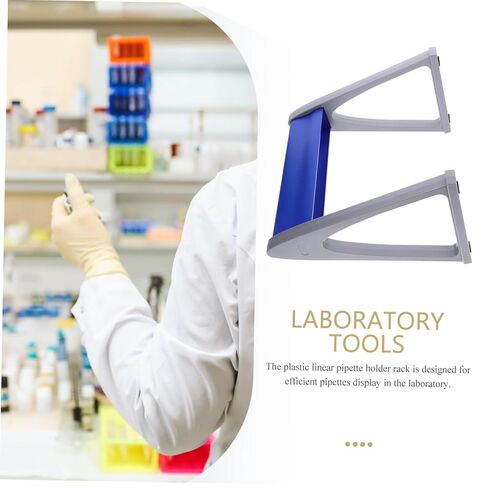 Homoyoyo Portable Pipette Stand Dual Sided Laboratory Pipette Storage Rack Lightweight Linear Holder for Efficient Sampling Display Fits Multiple Pipettes for Lab Environments in Saudi Arabia