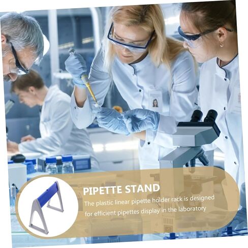 Homoyoyo Portable Pipette Stand Dual Sided Laboratory Pipette Storage Rack Lightweight Linear Holder for Efficient Sampling Display Fits Multiple Pipettes for Lab Environments in Saudi Arabia