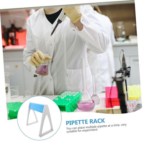 Homoyoyo 1pc Pipette Holder Sturdy Linear Rack for Lab Experiments Unique Design and Practical Compatible with Various Pipettes Convenient Storage Random Color in Saudi Arabia