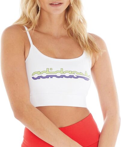 adidas Originals Womens Elastic Bra Top, Black, Large in Saudi Arabia