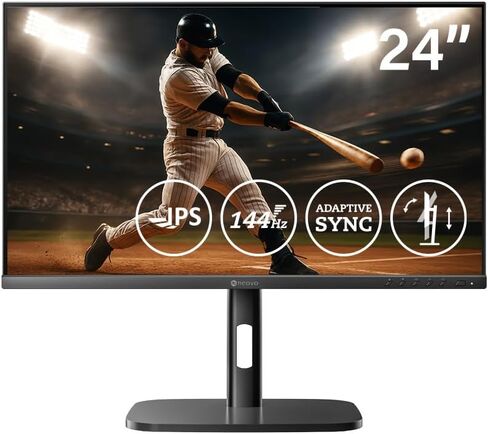 شاشة AG Neovo MH2403 مقاس 24 بوصة، ارتفاع قابل للتعديل، 100 هرتز، معتمد من TUV Eyesafe، FHD 1920 x 1080p، IPS، VGA، HDMI، منفذ DisplayPort ومكبرات الصوت، حامل دوار وقابل للإمالة، متوافق مع FreeSync in Kuwait