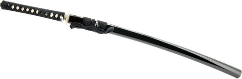 Handmade Sword - Aluminium Alloy Unsharpened Iaido Training Katana Sword, Handmade, Full Tang, Dragon Tsuba, Black Scabbard in Saudi Arabia
