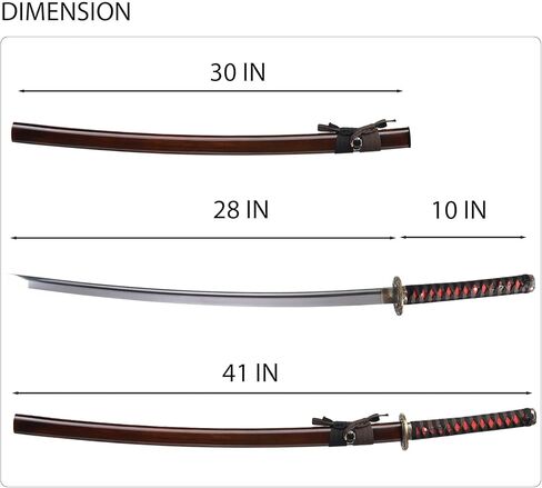 ttamankua Japanese Samurai Sword - Hand-Forged 1060 High Carbon Steel, Razor-Sharp Blade | Collector's Iaido Masterpiece for Martial Arts Training & Home Display in Saudi Arabia