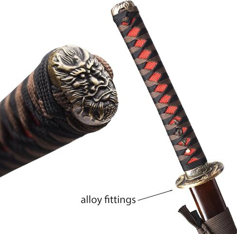 ttamankua Japanese Samurai Sword - Hand-Forged 1060 High Carbon Steel, Razor-Sharp Blade | Collector's Iaido Masterpiece for Martial Arts Training & Home Display in Saudi Arabia