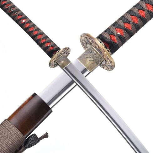 ttamankua Japanese Samurai Sword - Hand-Forged 1060 High Carbon Steel, Razor-Sharp Blade | Collector's Iaido Masterpiece for Martial Arts Training & Home Display in Saudi Arabia