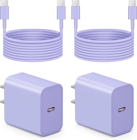 شاحن iPhone 14 13 12 سريع الشحن - 4 عبوات 20 وات USB C محول كتلة شاحن حائط مع كابل شحن سريع 6 أقدام متوافق مع iPhone 14 13 12 11 Pro Max XR XS X 8 7 6، iPad in Kuwait