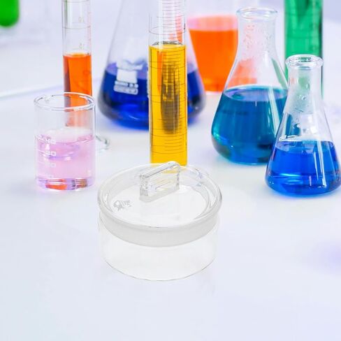 SHINEOFI Flat Weighing Bottle 60X30Mm Lab Glassware Specific Gravity Flask with Ground Stopper for Chemical Storage and Moisture-Sensitive Reagents in Laboratory Use in Saudi Arabia