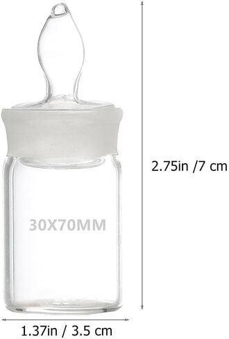 Hemobllo Weighing Bottles- Diverse Glass Weighing Bottles Lab, Specific in Low Form Tall Form Specific Gravity Bottle Laboratory Supplies (4PCS) in Saudi Arabia