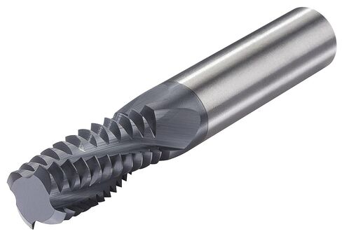 Micro 100 TM-180-8X Thread Milling Cutter - UN, 18-56 Thread Size, .180" Cutter Dia, 1/2" Neck Length, .090" Neck Dia, .0015" Flat, .180" Cutter Dia, 4 Fl, 1/4" Shank Dia, 2-1/2" OAL, AlTiN in Saudi Arabia