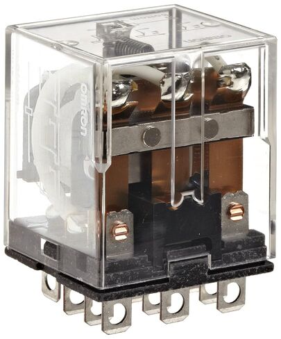 Omron LY3-AC24 مرحل للأغراض العامة، النوع القياسي، طرف التوصيل/اللحام، دعامة تثبيت قياسية، جهة اتصال فردية، اتصالات رمي ​​مزدوجة ثلاثية القطب، 80 مللي أمبير عند 50 هرتز و67 مللي أمبير عند تيار الحمل المقدر 60 هرتز، جهد الحمل المقدر 24 فولت تيار متردد in Kuwait