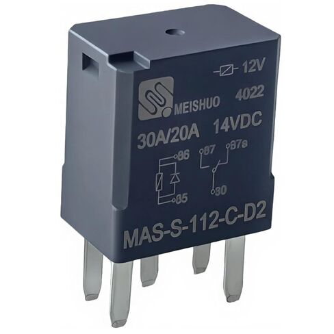 Genuine OEM MAS-S-112-C-D2 ISO 280 Micro 5-Pin Relay 12V SPDT 30A/20A Sealed, Diode D2 (Anode on 85), 85/86 Coil, 30-87-87a Terminals, MASS112CD2 in Saudi Arabia
