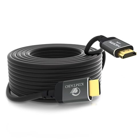 كابل HDMI بطول 30 قدمًا 4K، كابلات HDMI طويلة عالية السرعة تدعم 4K 30 هرتز 2K 1080p 3D ARC، موصلات مطلية بالذهب سلك HDMI ناعم لشاشة التلفاز الذكية عالية الدقة وجهاز عرض الصوت والكمبيوتر المحمول PS3/4 XBOX (9.14 م) in Kuwait