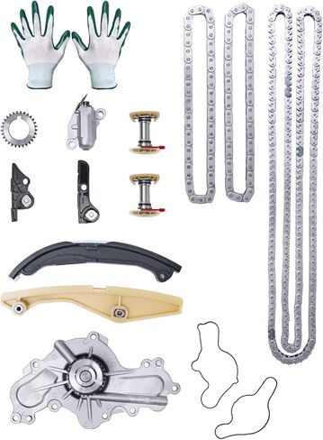 Timing Chain Kit Compatible with Buick 2.4L 2011-2017 & Chevrolet 2009-2017 & GMC Terrain 2.4L 2011-2017 & Pontiac G5 2.2L 2009 Replace # 9-4201S 9-4201SX 9-4202S C6209S in Kuwait