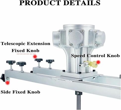 DUHTFCY Air Agitator for IBC Tank, 250 Gallons 3/4HP Pneumatic Mixer, Foldable Propeller, with Support Hanger, 2600RPM Paint Stirring Machine in Saudi Arabia