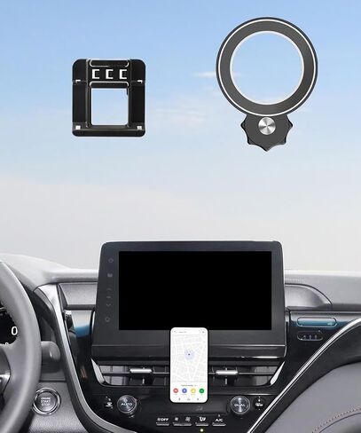 Magnetism Car Phone Holder for Toyota Camry 2018-2020 Accessories Compatible with MagSafe Hands-Free 360 Degree Rotation Adjustable Cell Phone Mount Does Not Affect Air Vent in Saudi Arabia