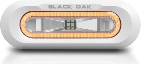 أضواء الموزعة البحرية المقاومة للماء من Black Oak Low Pro - شريط إضاءة LED أو شريط إضاءة على سطح السفينة، 2000 لومن، شعاع 120 درجة، IP69K، دعامة تثبيت (مبيت أبيض، هالة زرقاء) in Kuwait