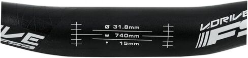Full Speed Ahead FSA V-Drive Low Rise Mountain Bike Handlebar - 31.8 x 15 x 740mm - HB-XC-287L-OS - 180-0035067050 in Saudi Arabia