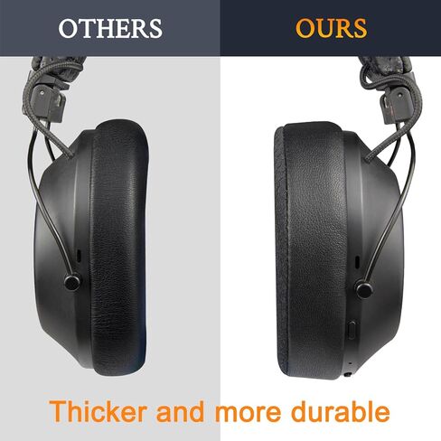 Soulwit Mesh Mesh Fabric Aypads for Plantronics Backbeat Fit 6100 (FIT6100) سماعات بلوتوث اللاسلكية ، وسائد منصات الأذن مع رغوة عزل الضوضاء ، وسمك إضافي - قم بتناسب 6100 MF أسود in Kuwait