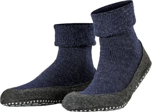 FALKE Women's W HP Cosyshoe Slipper Sock Merino Wool Grey Pink White 1 Pair, 6.5-7.5 in Saudi Arabia
