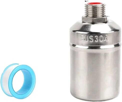 صمام تعويم أوتوماتيكي من الفولاذ المقاوم للصدأ 304 - صمام كروي 1/2 بوصة 3/4 بوصة 1 بوصة، حامل داخلي للتحكم في مستوى خزان برج المياه (3/4 بوصة، مدخل مياه جانبي) in Kuwait