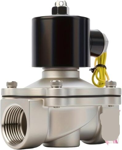 12 فولت 1/2 بوصة صمام الملف اللولبي الكهربائي 304 الفولاذ المقاوم للصدأ المياه الهواء NC اتصال الصناعية الصف التحكم الدائم للهواء المضغوط (DN25،12V) in Kuwait