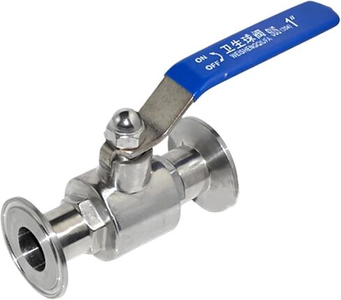 YQBS Tri Clamp Quick Connect Sanitary Ball Valve 304 Stainless Steel for Home Brewing(19mm-50.5Ferrule) in Saudi Arabia