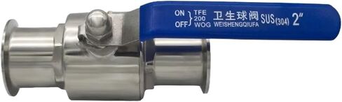 YQBS Tri Clamp Quick Connect Sanitary Ball Valve 304 Stainless Steel for Home Brewing(19mm-50.5Ferrule) in Saudi Arabia