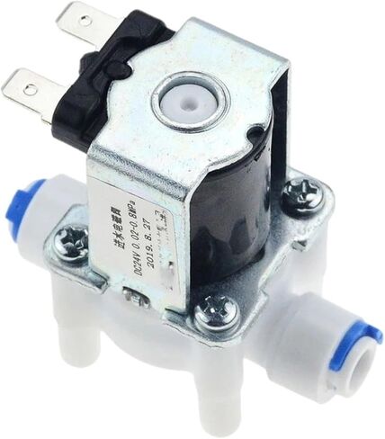 AC220V DC12V/24V plastic solenoid valve 1/4'' quick contact normally closed water inlet drain valve(12V) in Saudi Arabia