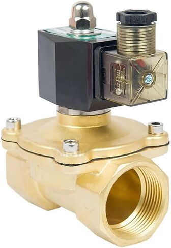 صمام الملف اللولبي النحاسي 3/4 بوصة مع مؤشر الطاقة LED 24 فولت 220 فولت 110 فولت مغلق عادة 1 قطعة (220VAC) in Kuwait